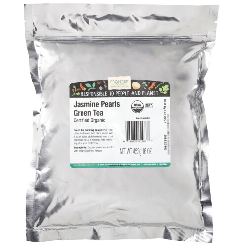 Frontier Co-op, Bio-Jasmin-Perlen Grüntee, 16 Unzen (453 g) 2