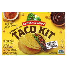 Garden of Eatin', Kit pour tacos au maïs jaune, 9,4 oz (267 g)