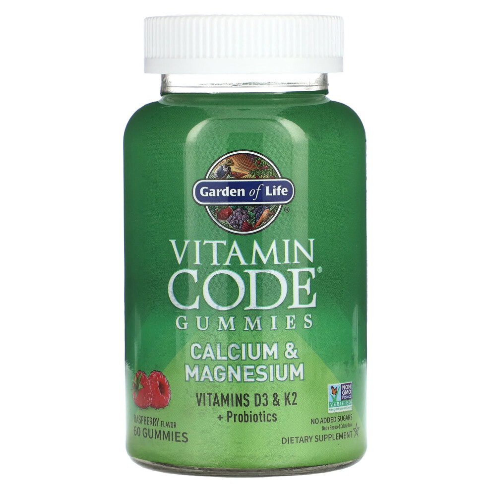 Garden Of Life , Vitamin Code Gummies, Calcium & Magnesium, Raspberry, 60 Gummies