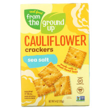 From The Ground Up, Cauliflower Crackers, Sea Salt, 4 oz (113 g)