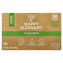 Happy Elephant Wasmiddel Bladen - Ultra Geconcentreerd, Eco Bladen, Geen Plastic Fles