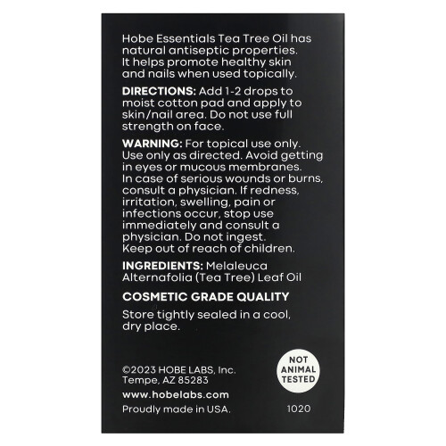 Hobe Labs, Teebaumöl, 2 fl oz (59 ml) 2