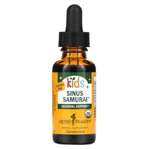 Herb Pharm, Kid's Sinus Samurai, Alkoholfrei, 1 fl oz (30 ml)