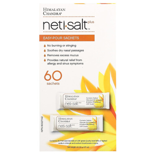 Himalayan Chandra Neti Salt Plus Refill Sachet 60st