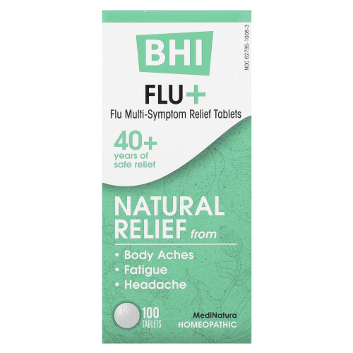 MediNatura, BHI Flu+, 100 Comprimés