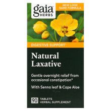 Gaia Herbs, Natürliches Abführmittel, 90 Tabletten
