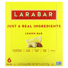 Larabar, The Original Real Fruit & Nut Bar, Zitrone, 6 Riegel, je 1,6 Unzen (45 g)