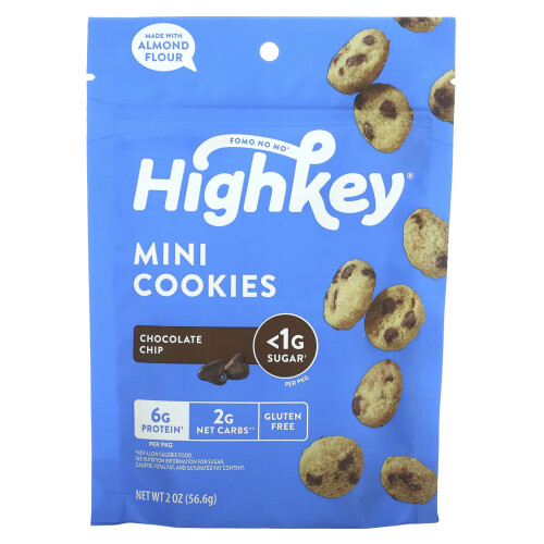 HighKey, Mini-Cookies, Pépites de Chocolat, 2 oz (56,6 g)