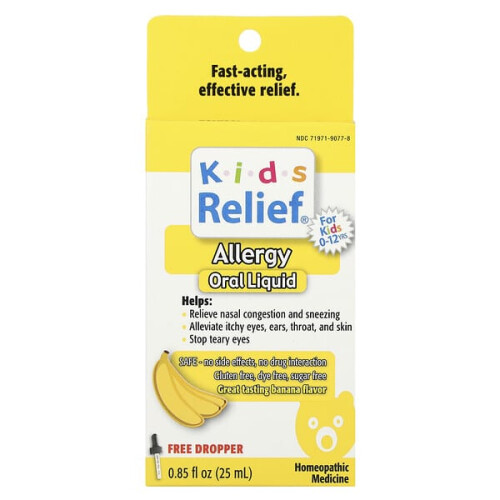 Kids Relief, Solution Buccale Allergies, 0-12 Ans, Banane