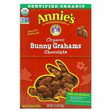 Annie's Homegrown, Bio-Gebackene Bunny Graham Snacks, Schokolade, 7,5 Unzen (213 g)