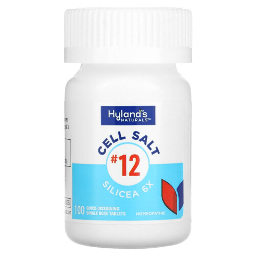 Hyland's Naturals, Sel Cellulaire n12, Silicea 6X, 100 Comprimés Uniques à Dissolution Rapide 2