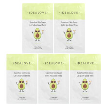 Idealove, Superfood Skin Savior, Let's Avo Good Time, 5 Beauty-Gesichtsmasken, je 0,68 fl oz (20 ml)