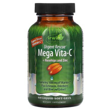 Urgent Rescue, Mega Vita-C + Rosehips and Zinc