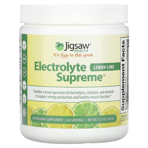Jigsaw Health Jigsaw Health, Electrolyte Supreme, Citron Vert, 12,5 oz (354 g)
