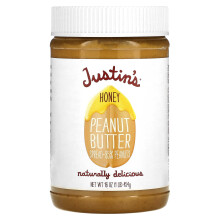 Justin's Nussmus, Honig Erdnussbutter Aufstrich, 16 oz (454 g)
