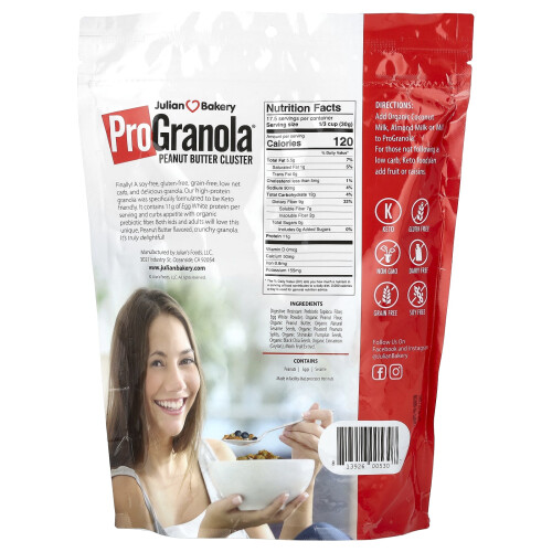 Julian Bakery, Pro Granola, Erdnussbutter-Cluster, 18,5 oz (526 g) 2