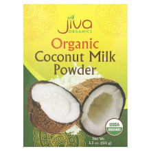 Jiva Organics, Bio-Kokosmilchpulver, 5,2 Unzen (150 g)