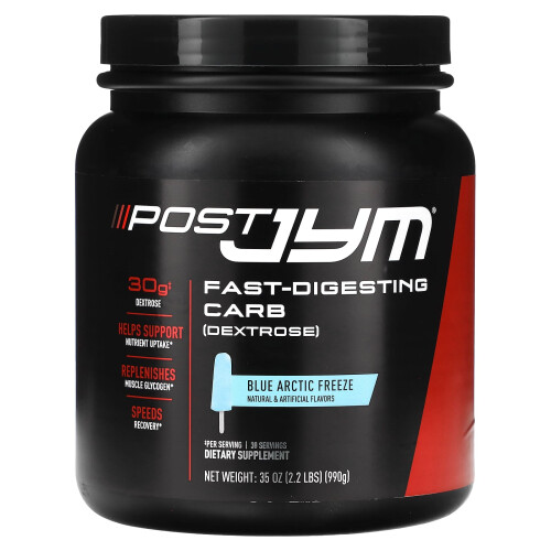 JYM Supplement Science, Post JYM, Schnellverdauliche Kohlenhydrate, Blau-Arktis-Eis, 2,2 lbs (990 g)