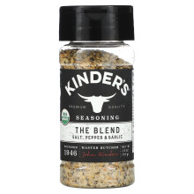 KINDER'S, Würzmischung, Die Mischung, Salz, Pfeffer & Knoblauch, 3.5 oz (99 g)