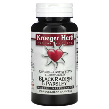 Kroeger Herb Co, Schwarzer Rettich & Petersilie, 100 Vegetarische Kapseln