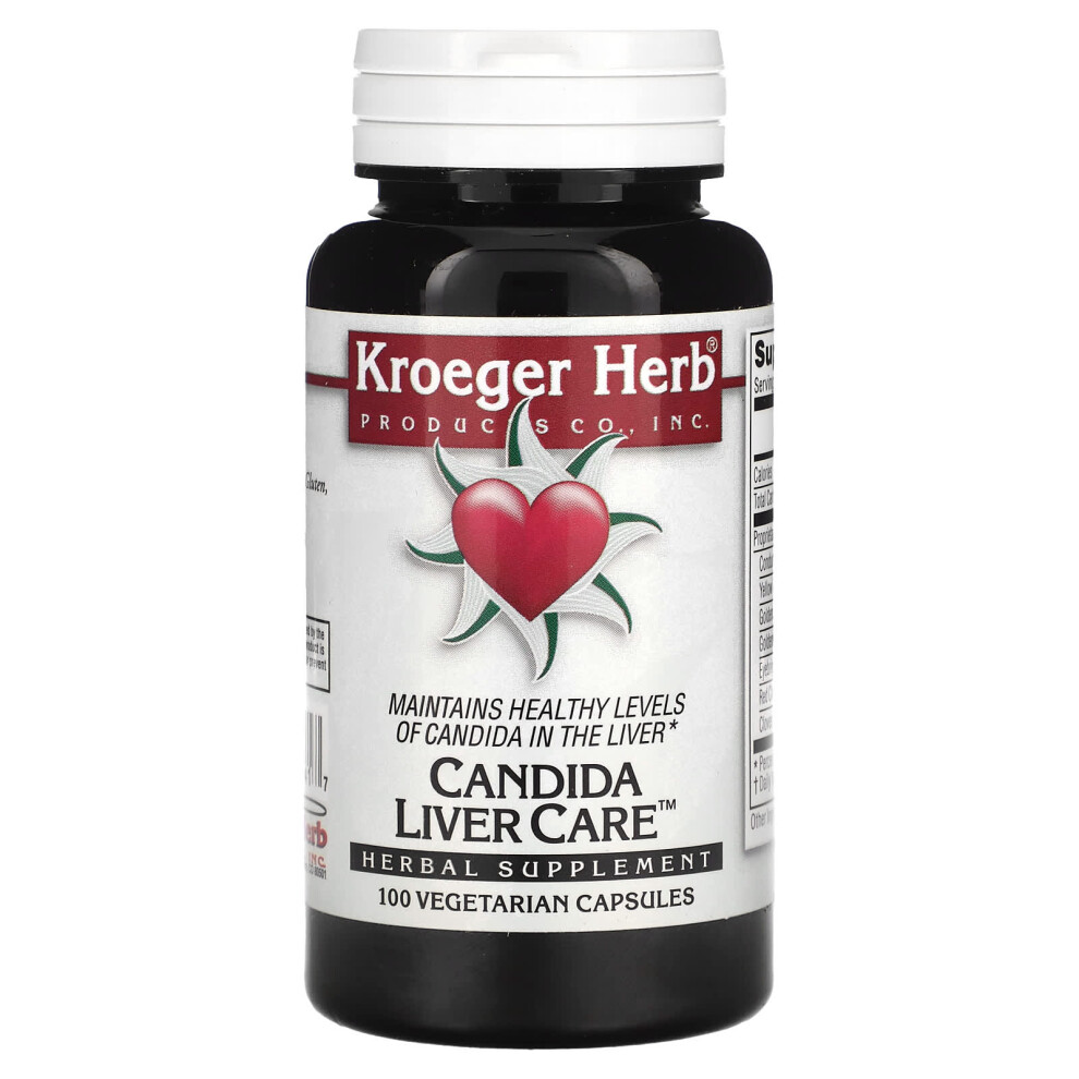 Kroeger Herb Co , Candida Liver Care, 100 Vegetarian Capsules