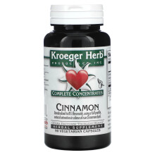 Kroeger Herb Co, Komplette Konzentrate, Zimt, 90 Vegetarische Kapseln