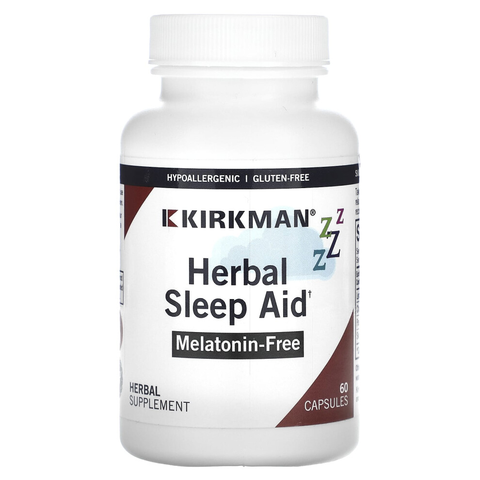 Kirkman Labs , Herbal Sleep Aid, 60 Capsules