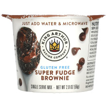 King Arthur Baking Company, Glutenfreie Einzelportion-Mischung, Super Schokoladen-Brownie, 2 oz (56 g)