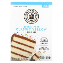 King Arthur Baking Company, Klassische Gelbe Kuchenmischung, Glutenfrei, 22 oz (624 g)