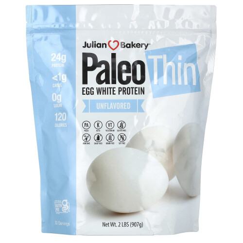 Julian Bakery, Paleo Thin, Eiweißprotein, Ungesüßt, 2 lbs (907 g)