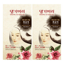 Daeng Gi Meo Ri - Koreaanse kruiden haarverf kleurcr?e [donkerbruin] (2-PACK) - PPD-vrije grijsdekking Haarbescherming Formule met hoge keratine 5 Oz