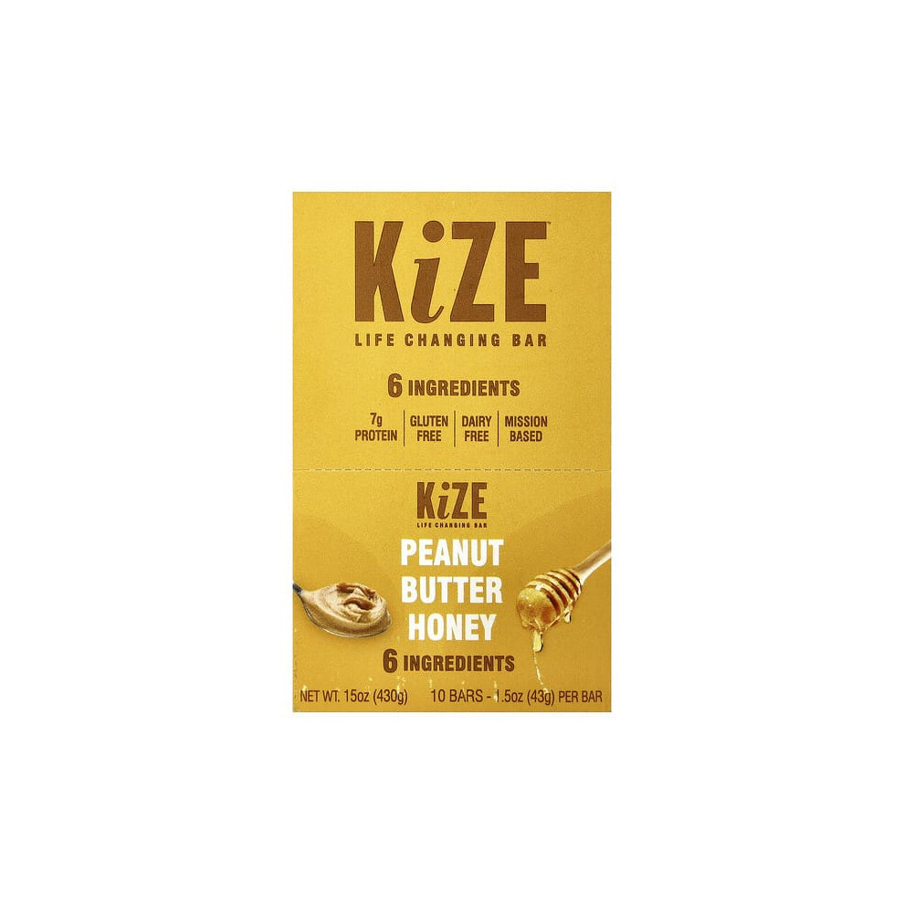 Kize Life Changing Bar Peanut Butter Honey