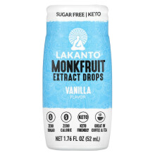 Lakanto, Mönchsfrucht-Extrakt Tropfen, Vanille, 1,76 fl oz (52 ml)