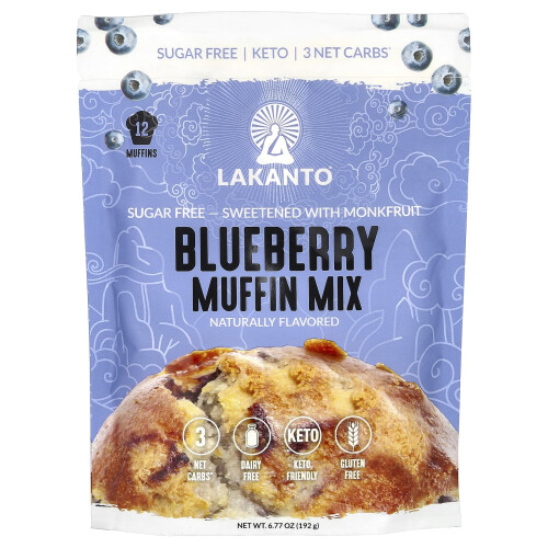Lakanto, Blaubeer-Muffin-Mischung, 6,77 oz (192 g)