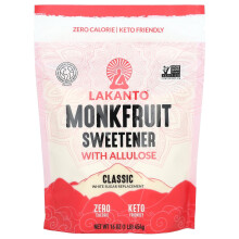Lakanto, Édulcorant au Monk Fruit avec Allulose, Classique, 16 oz (454 g)