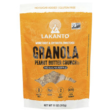 Lakanto, Granola, Erdnussbutter-Crunch, 11 oz (312 g)