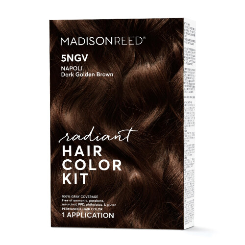 Madison Reed Radiant Χρώμα Μαλλιών, Σκούρο Χρυσό Καφέ για 100% Κάλυψη Γκρίζων, Χωρίς Αμμωνία