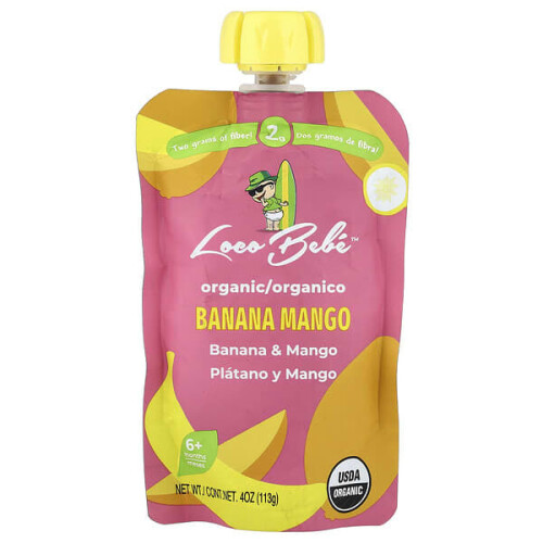 Organic Puree, 6+ Months, Banana Mango