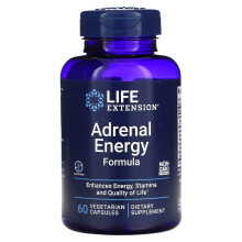 Life Extension, Nebennieren-Energie-Formel, 60 Vegetarische Kapseln