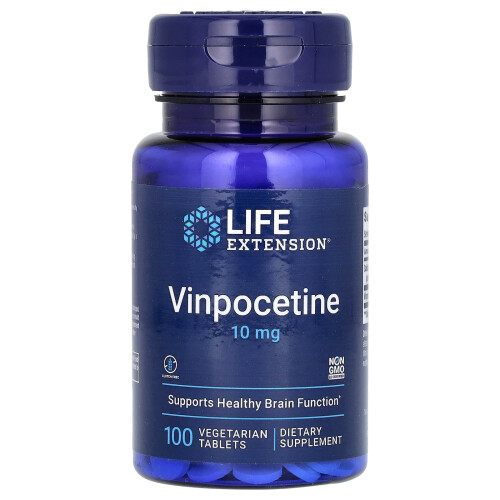Vinpocetina 10 mg 100 Comprimidos Vegetarianos LIFE Extension