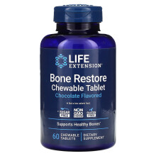 Life Extension, Restauration Osseuse, Chocolat, 60 Comprimés à Croquer