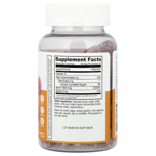 Teen Biotin Gummis, Himbeere 2
