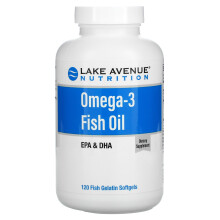 Lake Avenue Nutrition, Omega-3 Fischöl, 1.250 mg, 120 Fischgelatine-Softgels