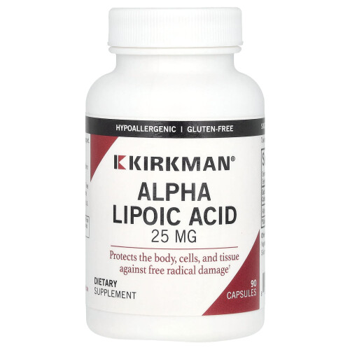 Kirkman Labs, Alpha Liponsäure, 25 mg, 90 Kapseln