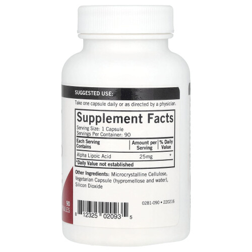 Kirkman Labs, Alpha Liponsäure, 25 mg, 90 Kapseln 2