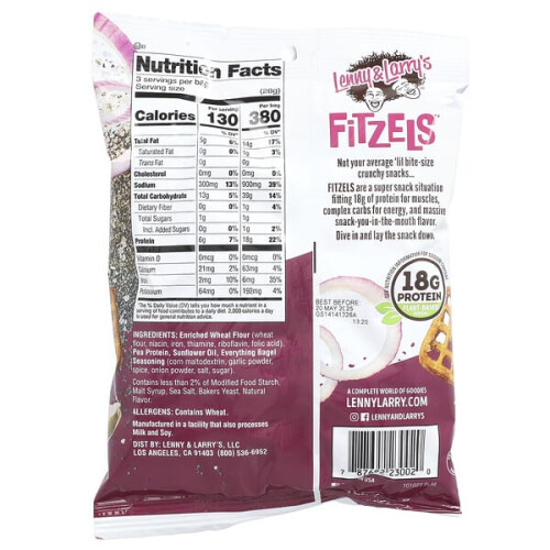 Fitzels, Bretzels Protéinés, Saveur Tout Bagel 2