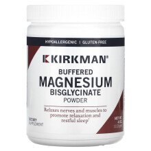Kirkman Labs, Gepuffertes Magnesiumbisglycinat Pulver, 4 oz (113 g)