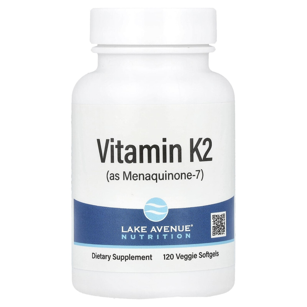 Lake Avenue Nutrition , Vitamin K2 (As Menaquinone-7), 50 Mcg, 120 Veggie Softgels