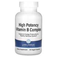 Lake Avenue Nutrition, Hochdosierter Vitamin B-Komplex, 90 Veggie-Kapseln