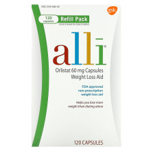 Alli, Orlistat, Abnehmhilfe, Nachfüllpackung, 60 mg, 120 Kapseln